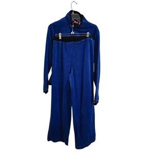 Vintage Pappagallo Velour Pants and Matching Jacket‎ Ladies Size Large